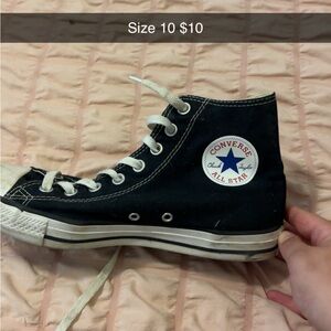 Converse Black and White High-Top Sneakers